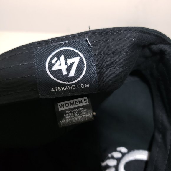 '47 Cincinnati Bearcats Clean Up Women's Adjustable Strapback Hat Cap Black New - Picture 10 of 11